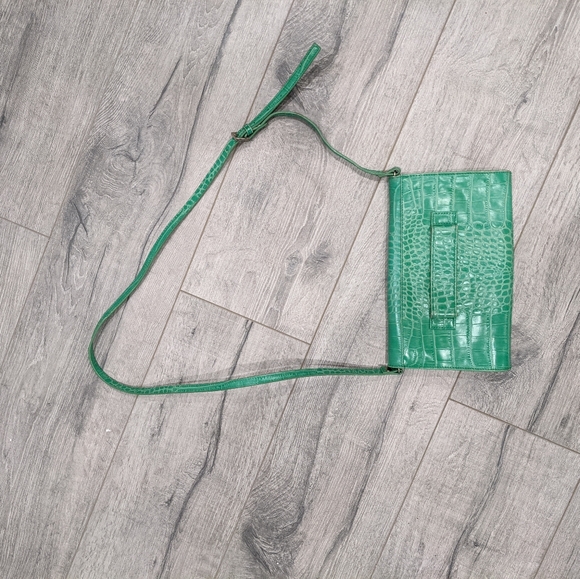 Lime Danier Leather Shoulder bag/Clutch - Picture 2 of 4